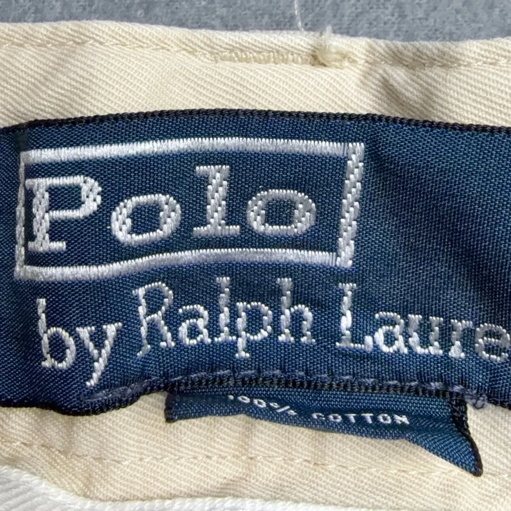 Polo Ralph Lauren Mens Pleated Chino Shorts Tan Beige Cotton Size 40 RN 41381